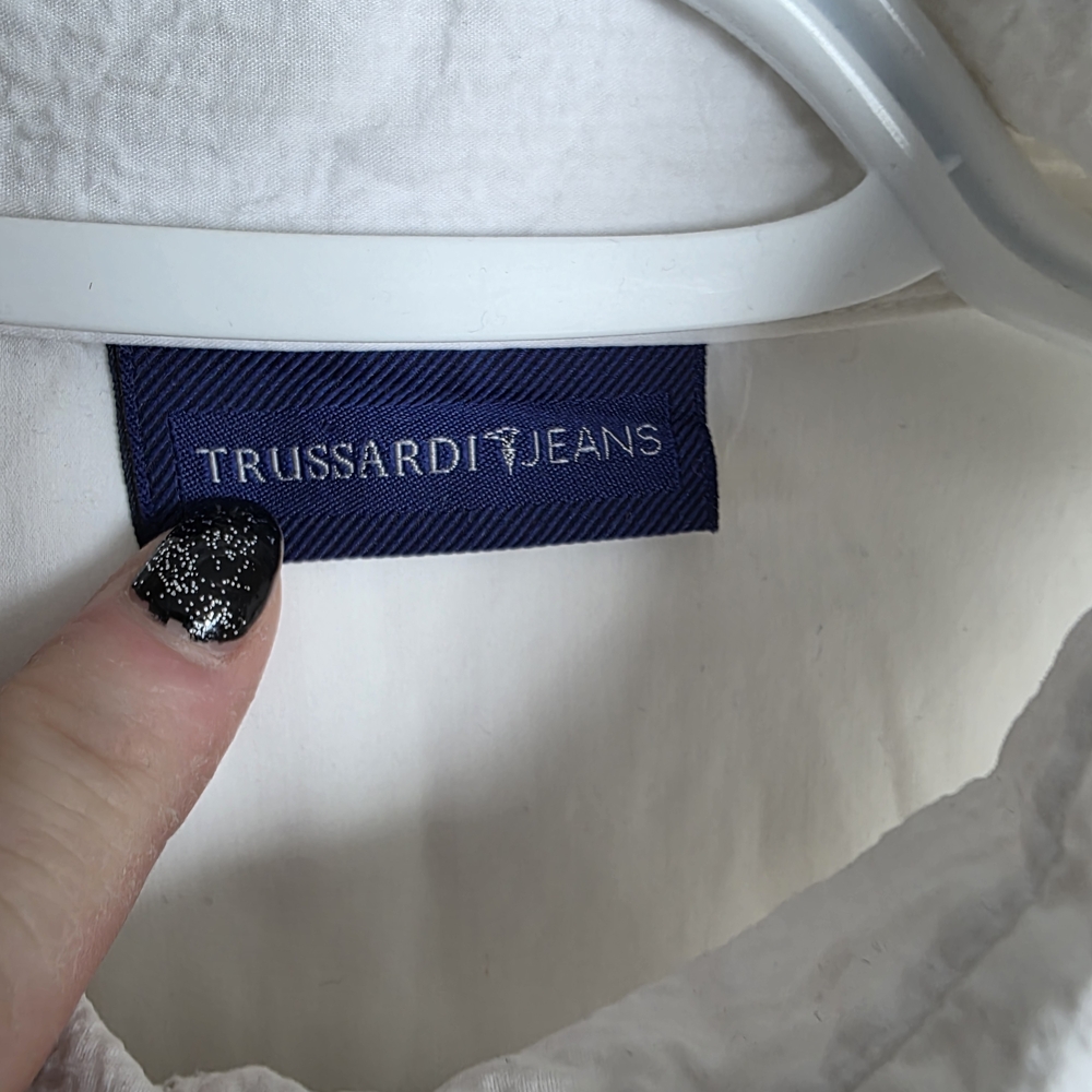 Trussardi White Casual Button Down Shirt - Picture 3 of 8